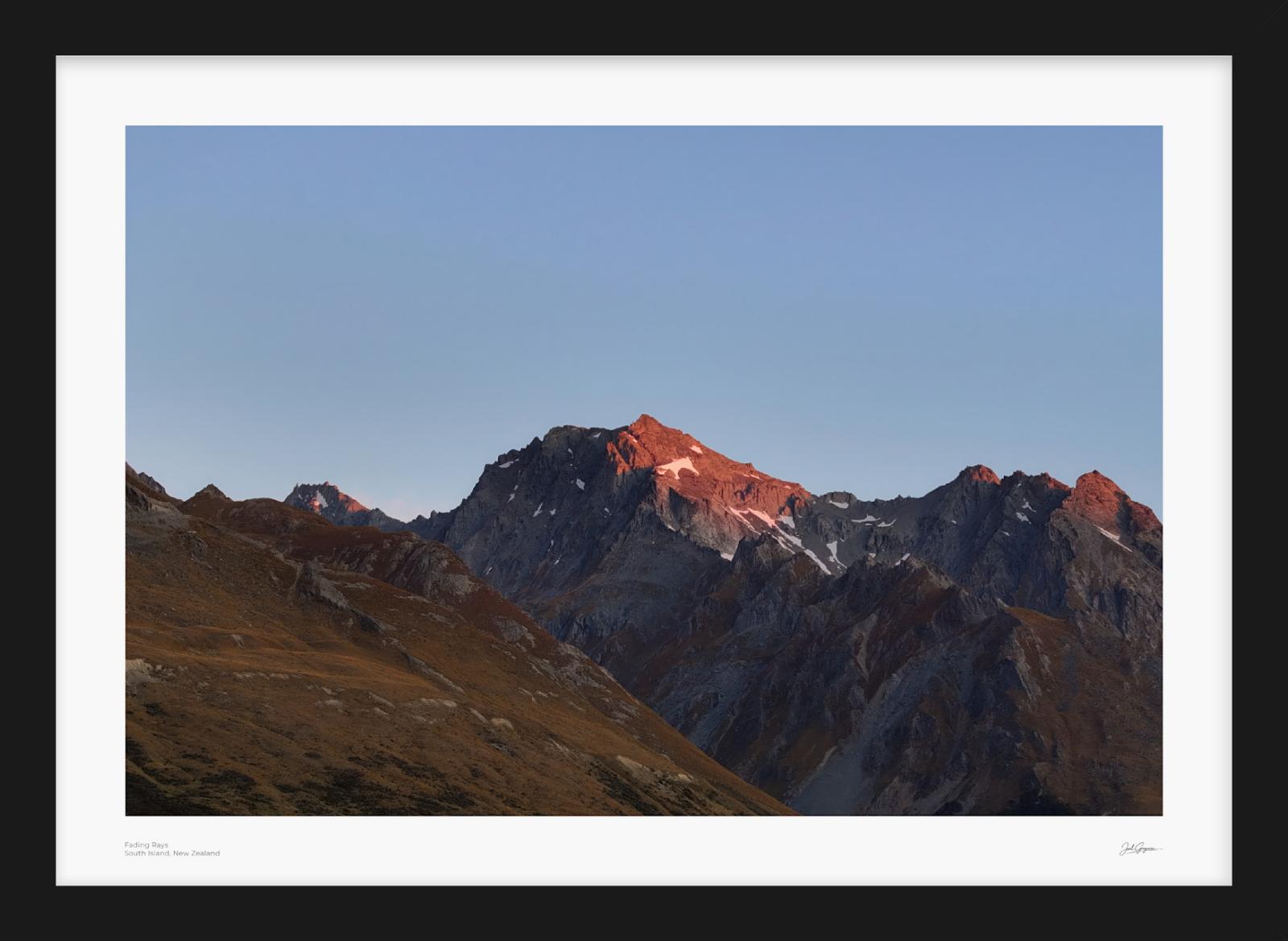 Fading Rays | New Zealand Scenic Series | Glenorchy, South Island